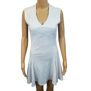 BODY CENTRAL Size S Short Sleeve Twirl Skirt White Tennis Dress.